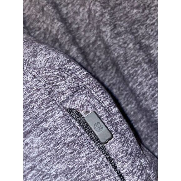 Lululemon Womens Hooded Quarter Zip Athletic Vest Grey Black READ DESCRIPTION - Picture 6 of 6